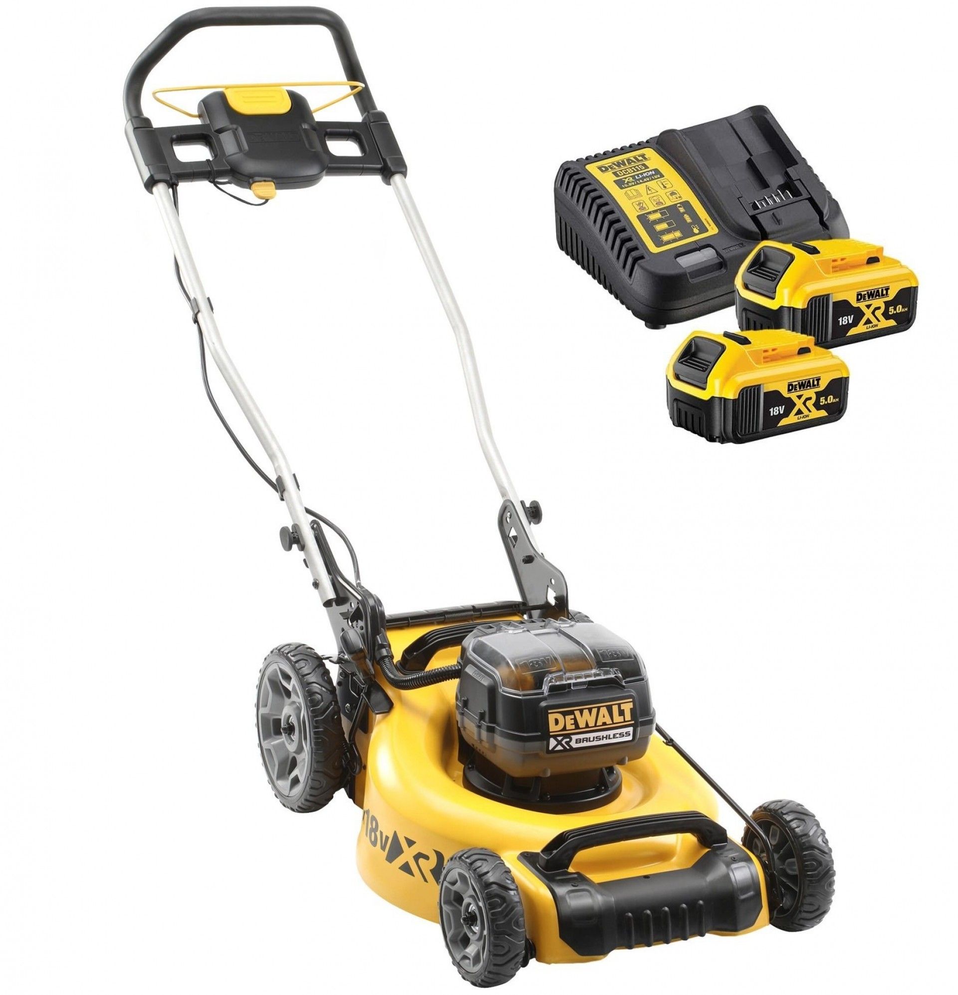 Corta-relvas sem escovas XR 2 x 18V (36V) 48 refª DCMW564P2-QW DEWALT