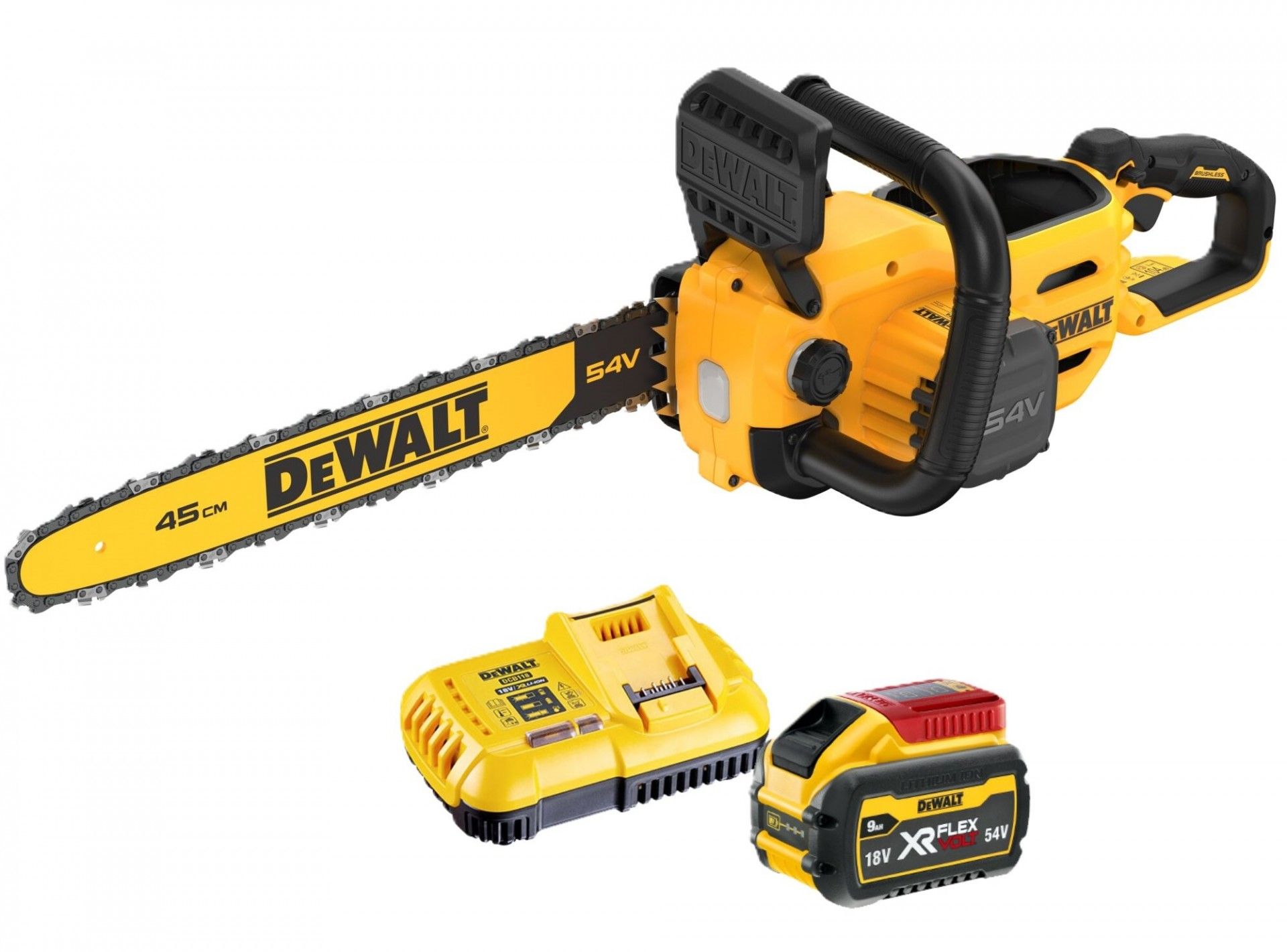 Electrosserra 45cm 54V/18V 9.0Ah XR Flexvolt refª DCMCS574X1-QW DEWALT