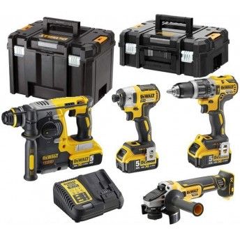 KIT 4 ferramentas c/3 baterias 5.0Ah e 2 malas DCK422P3T-QW  DEWALT