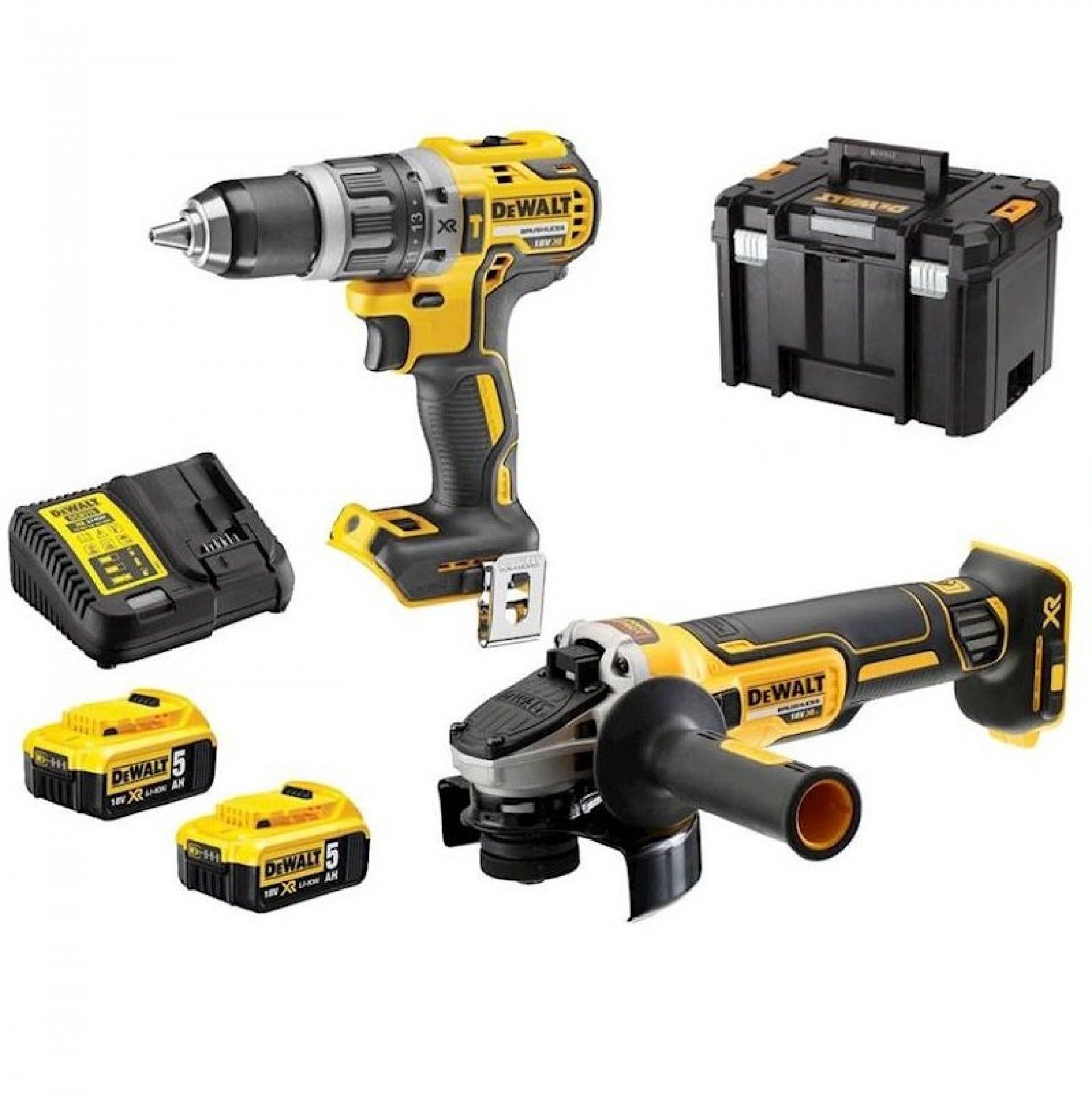 KIT DCK2080P2T-QW APARAF DCD796 + DCG405 +2x5.0AH DEWALT