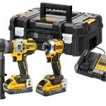 KIT DCK2052H2T-QW = DCD999 + DCF850 + MALA TSTAK + 2 baterias PowerStak 5.0Ah + Carregador DEWALT KIT DCK2052H2T-QW = DCD999 + DCF850 + MALA TSTAK + 2 baterias PowerStak 5.0Ah + Carregador DEWALT