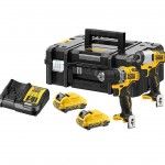 Kit Aparafusadora DCD701 + Aparafusadora Impacto DCF801 c/mala Tstak refª DCK2110L2T-QW DEWALT Kit Aparafusadora DCD701 + Aparafusadora Impacto DCF801 c/mala Tstak refª DCK2110L2T-QW DEWALT