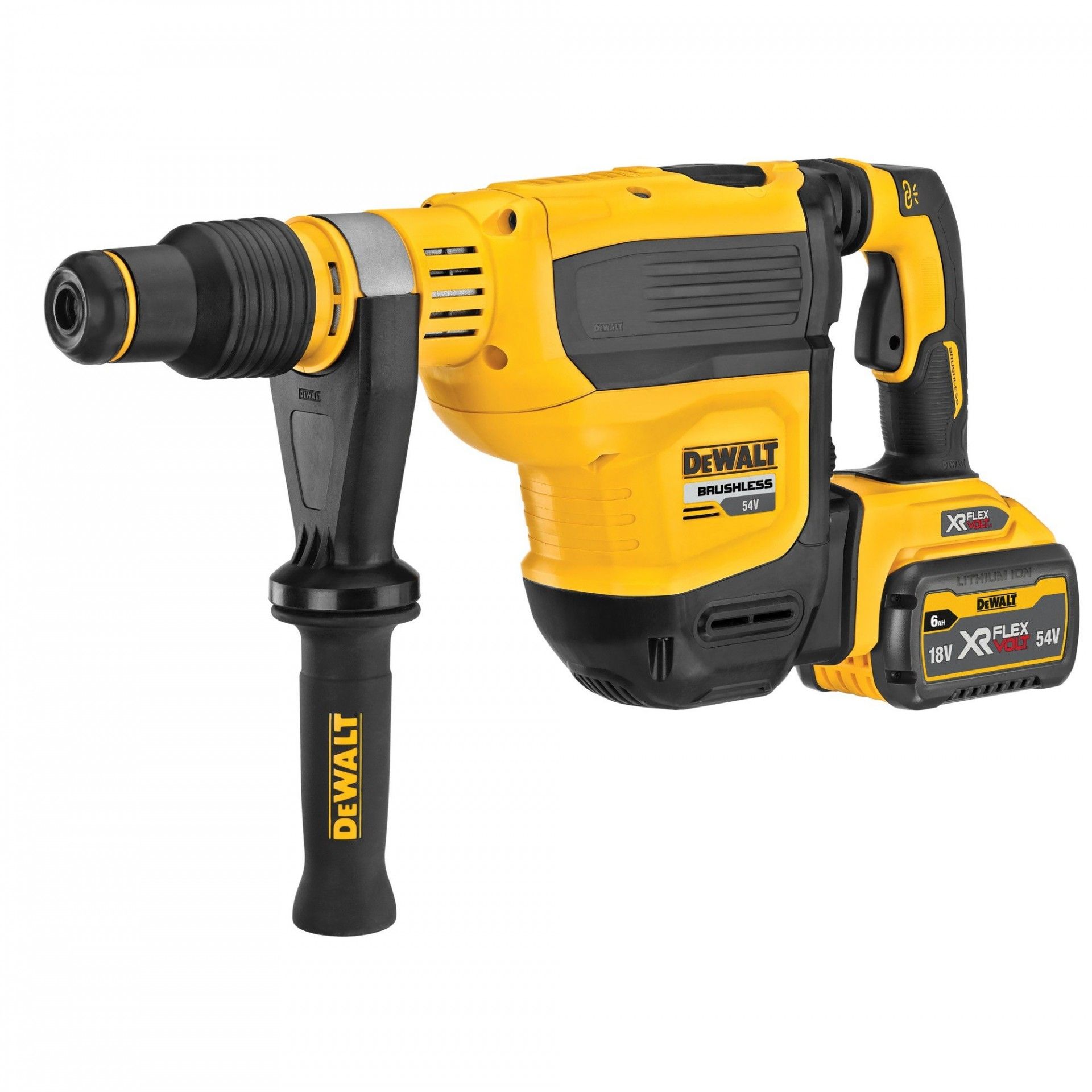 Martelo sem escovas XR FLEXVOLT 54V Li-Ion 9Ah SDS-Max 45mm refª DCH614X2-QW DEWALT