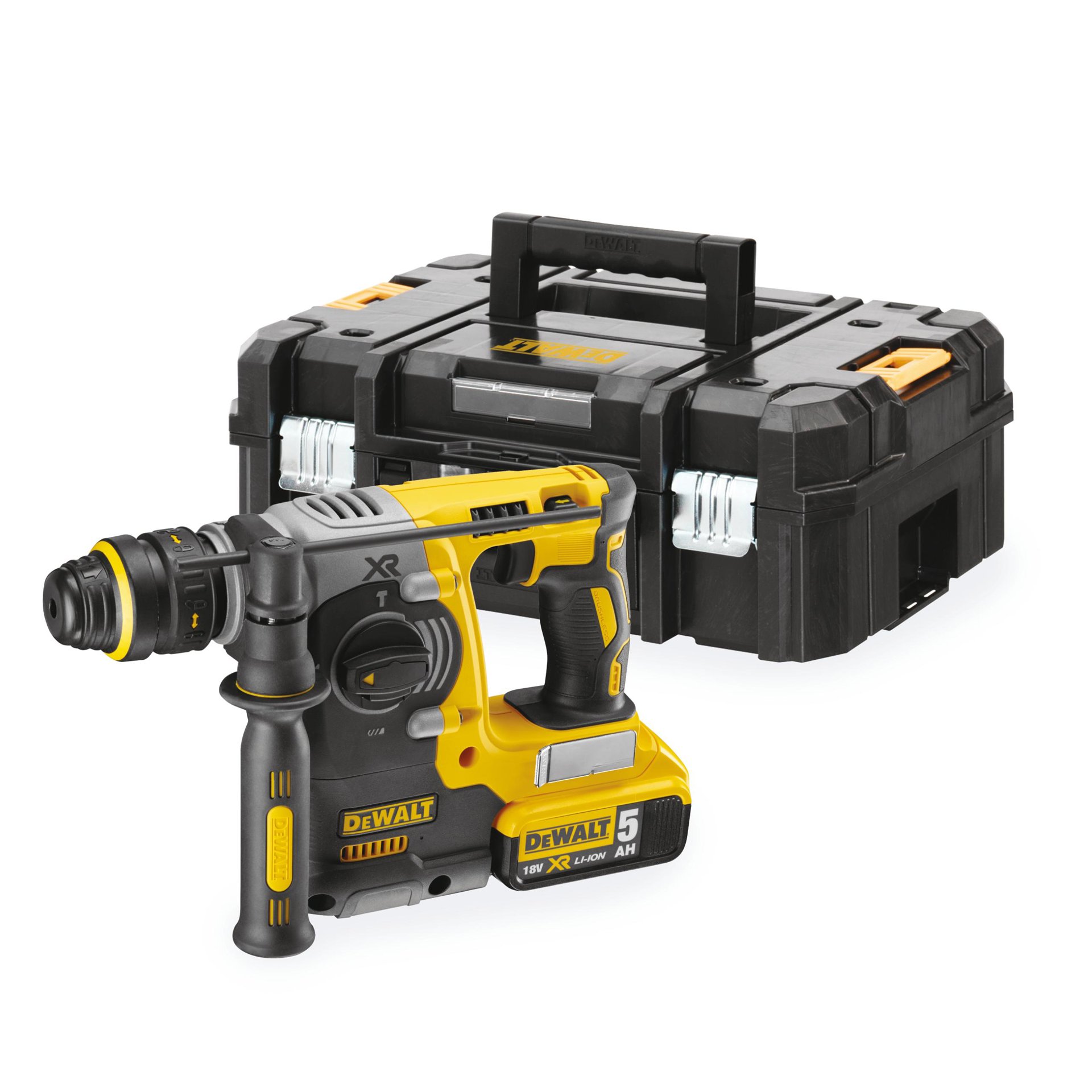 MARTELO ELETROPNEUMÁTICO SEM ESCOVAS XR 18V SDS-Plus QCC 24mm refª DCH274P2-QW DEWALT