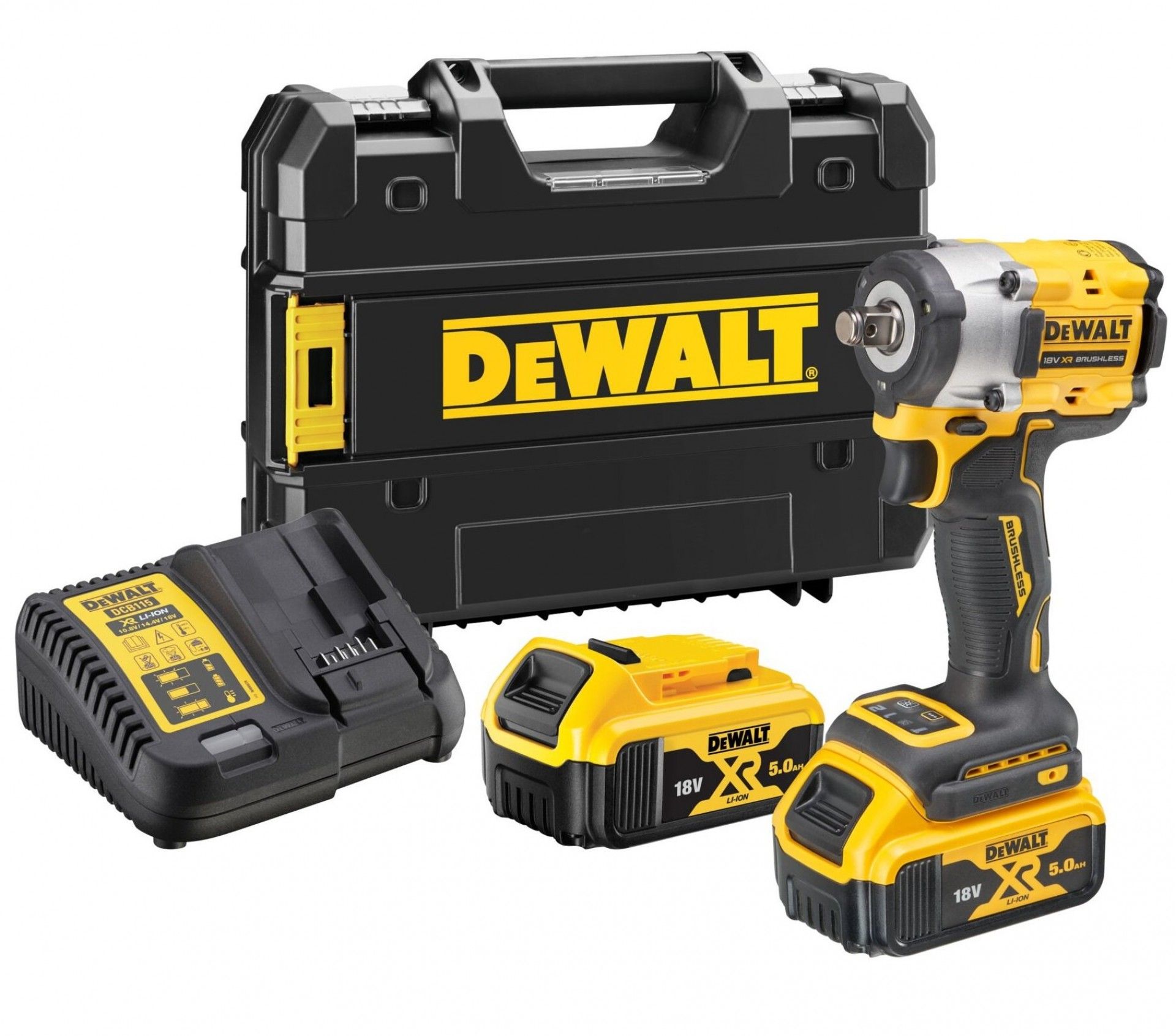 Chave impacto DCF921P2T-QW 18v 2x5.0ah Brushless DEWALT