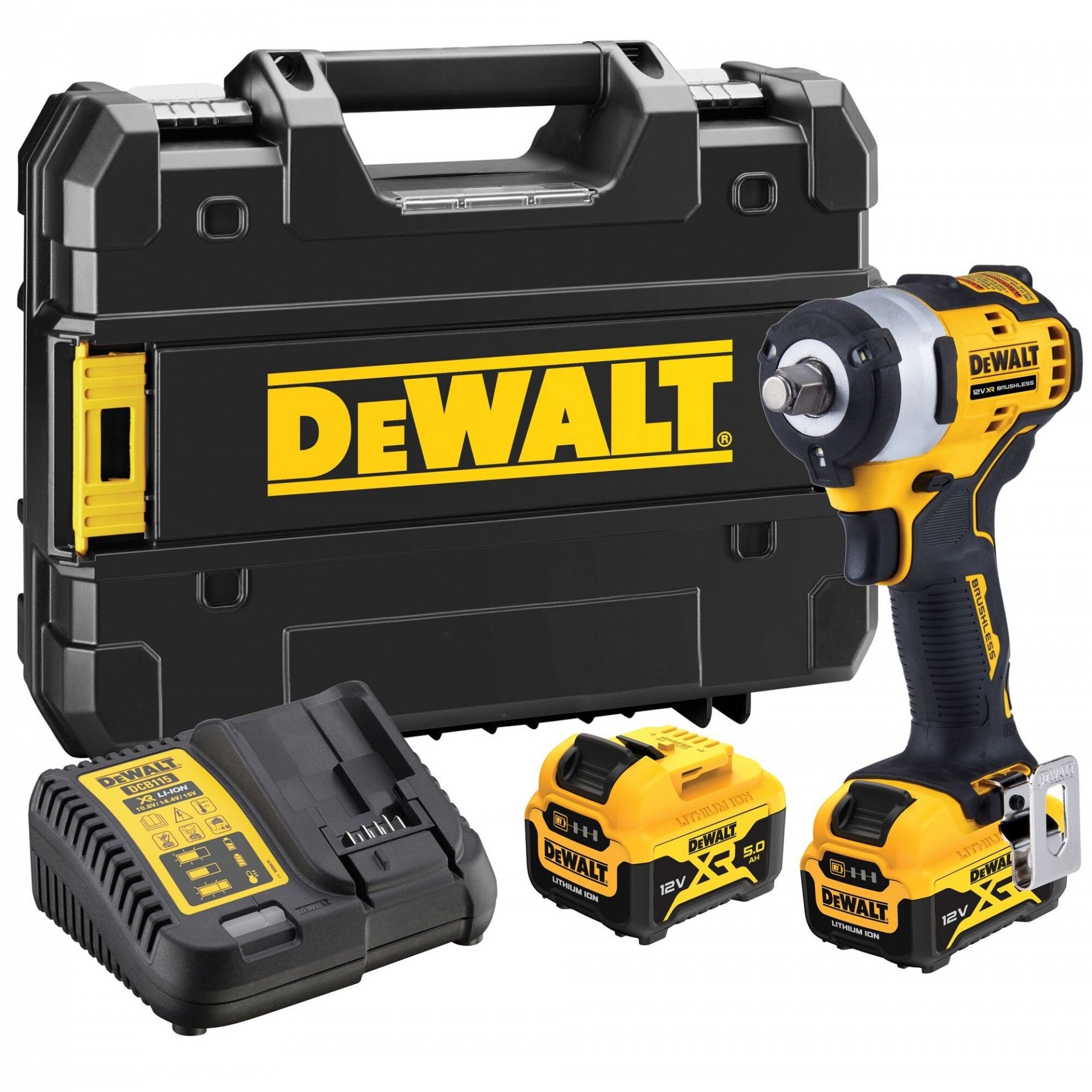 Chave de Impacto sem escovas XR 12V Li-Ion 2x5.0Ah refª DCF901P2-QW DEWALT