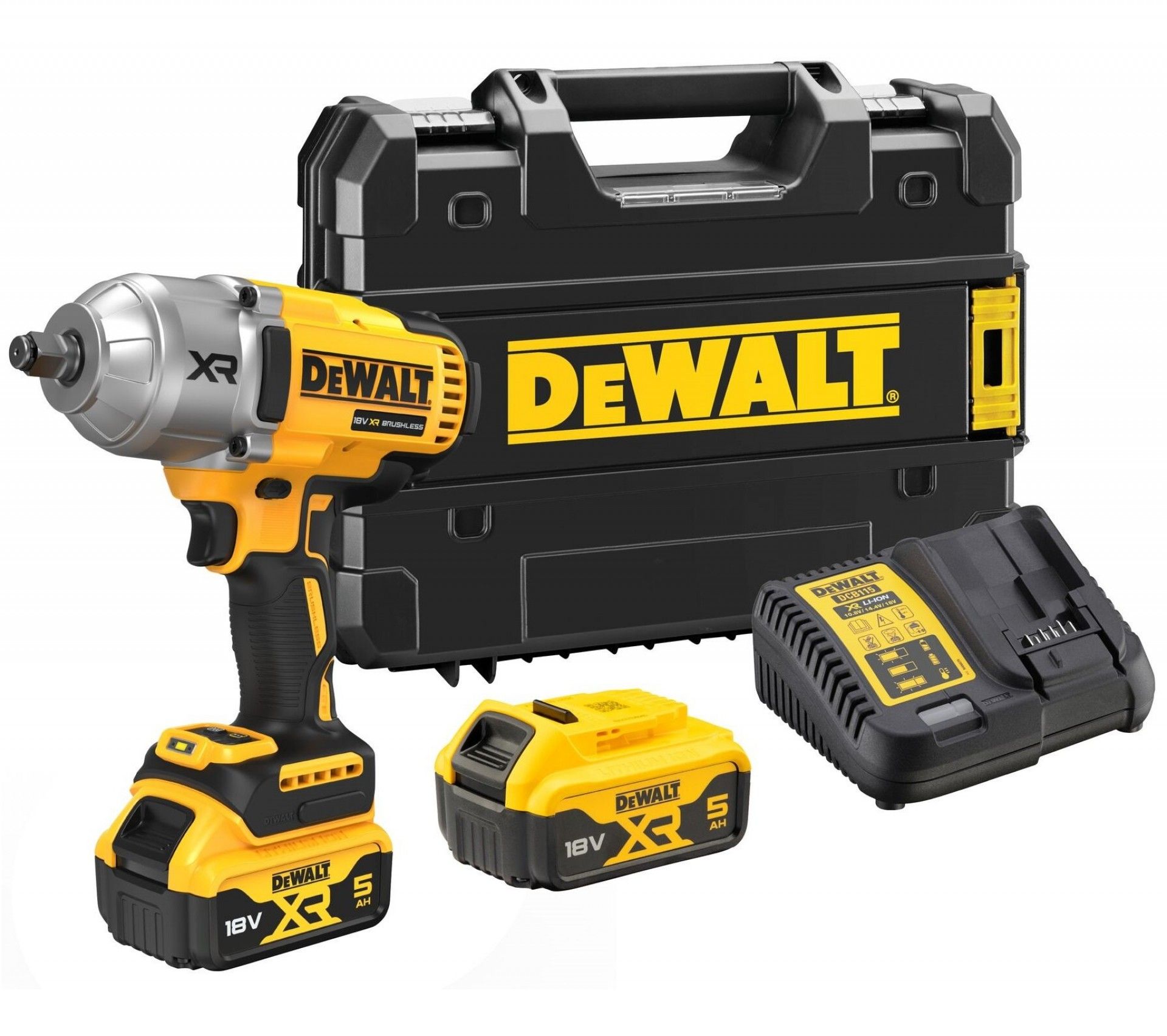 Chave de Impacto sem escovas XR 18V Li-Ion 2x5.0Ah refª DCF900P2T-QW DEWALT