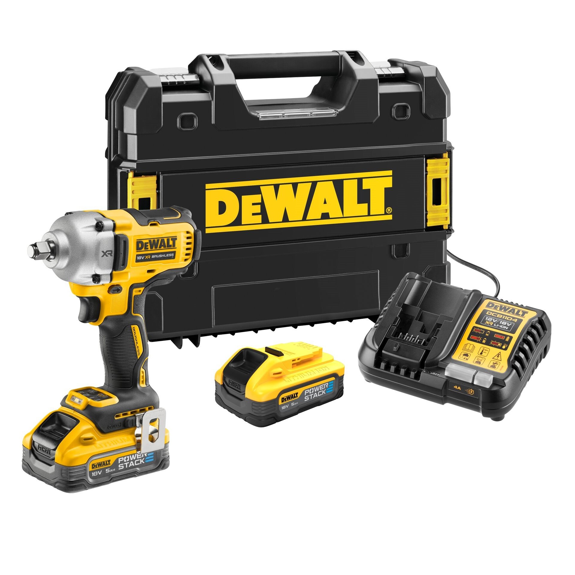 Chave impacto 18v 2x5.0ah PowerStack Brushless refª DCF891H2T-QWDEWALT