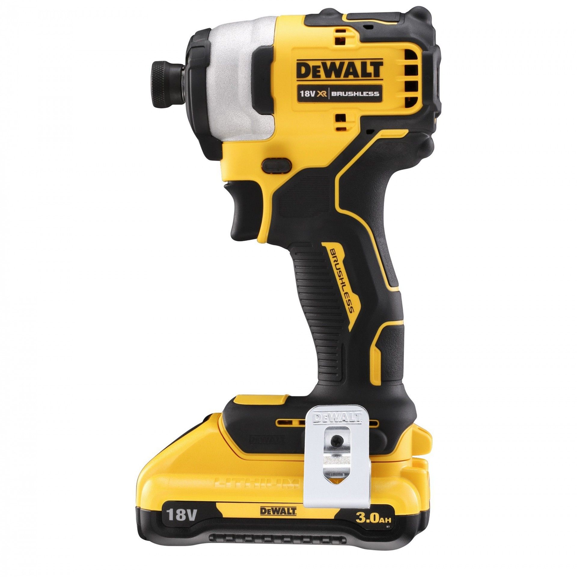 Aparafusadora de Impacto sem escovas 18V com 2 baterias Li-Ion 3,0 Ah refª DCF809L2T-QW DEWALT