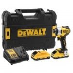Aparafusadora de Impacto sem escovas 18V com 2 baterias Li-Ion 3,0 Ah ref DCF809L2T-QW DEWALT