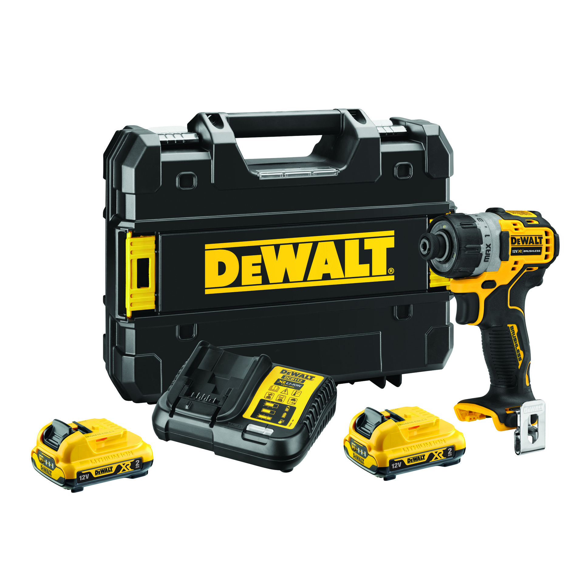 Aparafusadora sem escovas XR 12V Li-Ion 2Ah refª DCF601D2-QW DEWALT