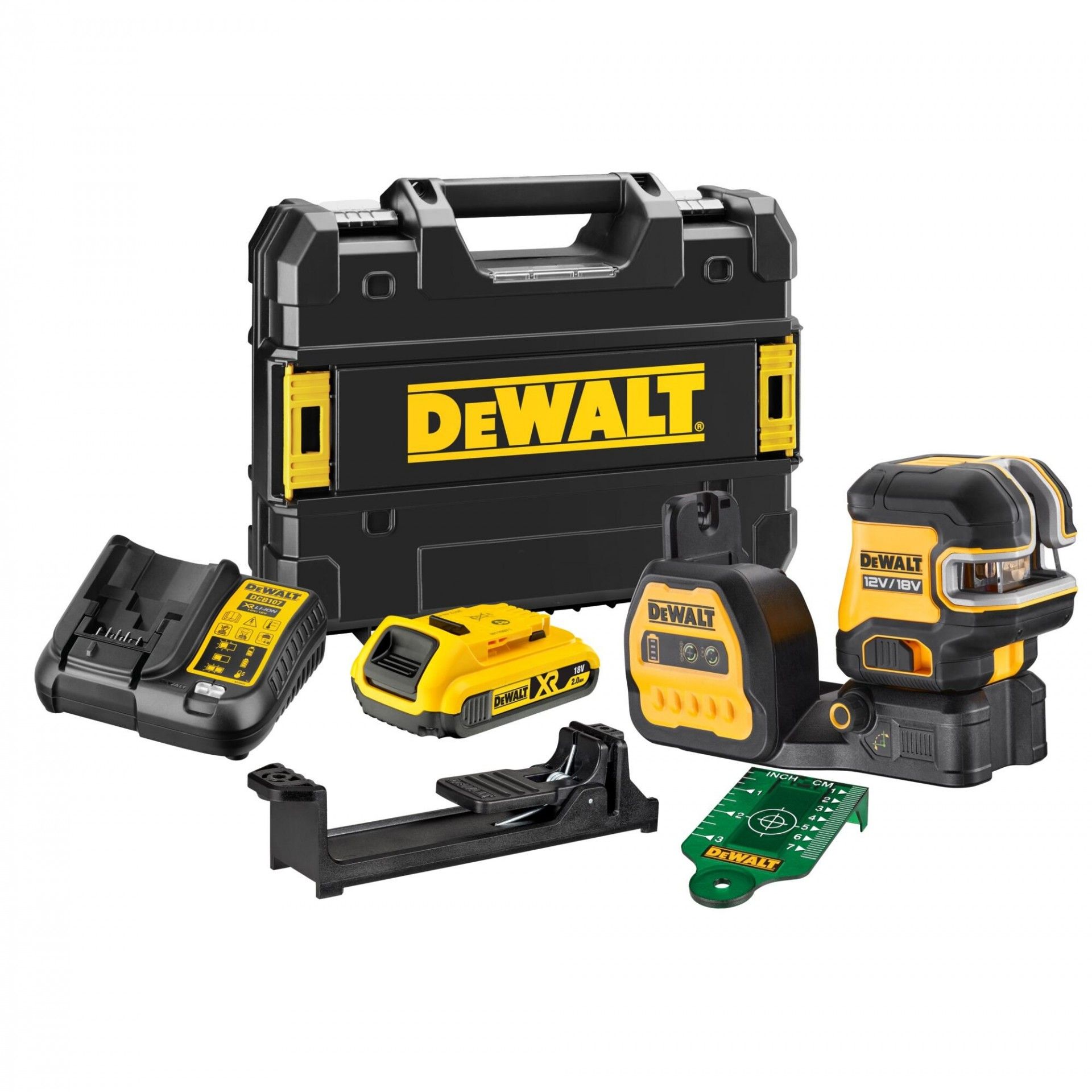 Nível Laser Cruzado e 5 Pontos 12/18V refªDCE825D1G18-QW DEWALT
