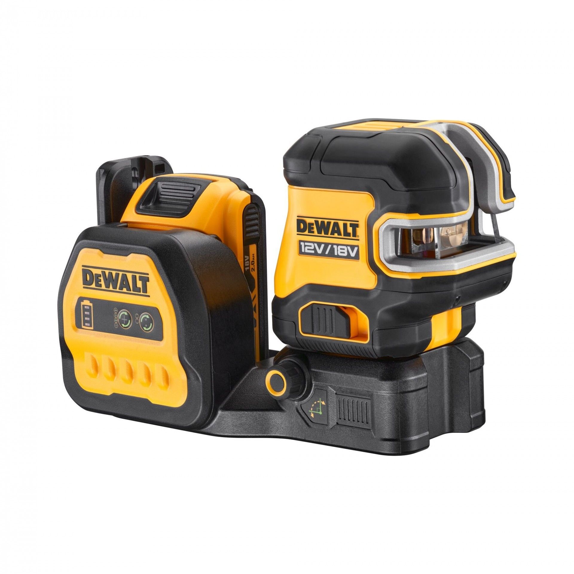 Nível Laser Luz Verde Cruzado 12/18V refª DCE822D1G18-QW DEWALT