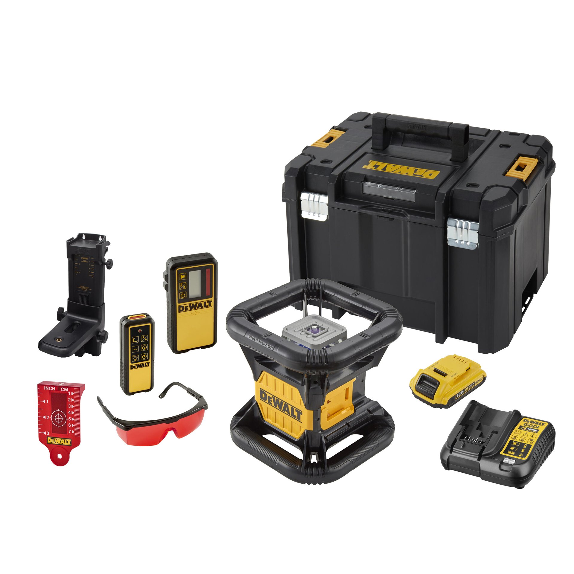DCE079D1R LASER ROTATIVO VERMELHO AUTONIVELANTE refª DCE079D1R-QW DEWALT