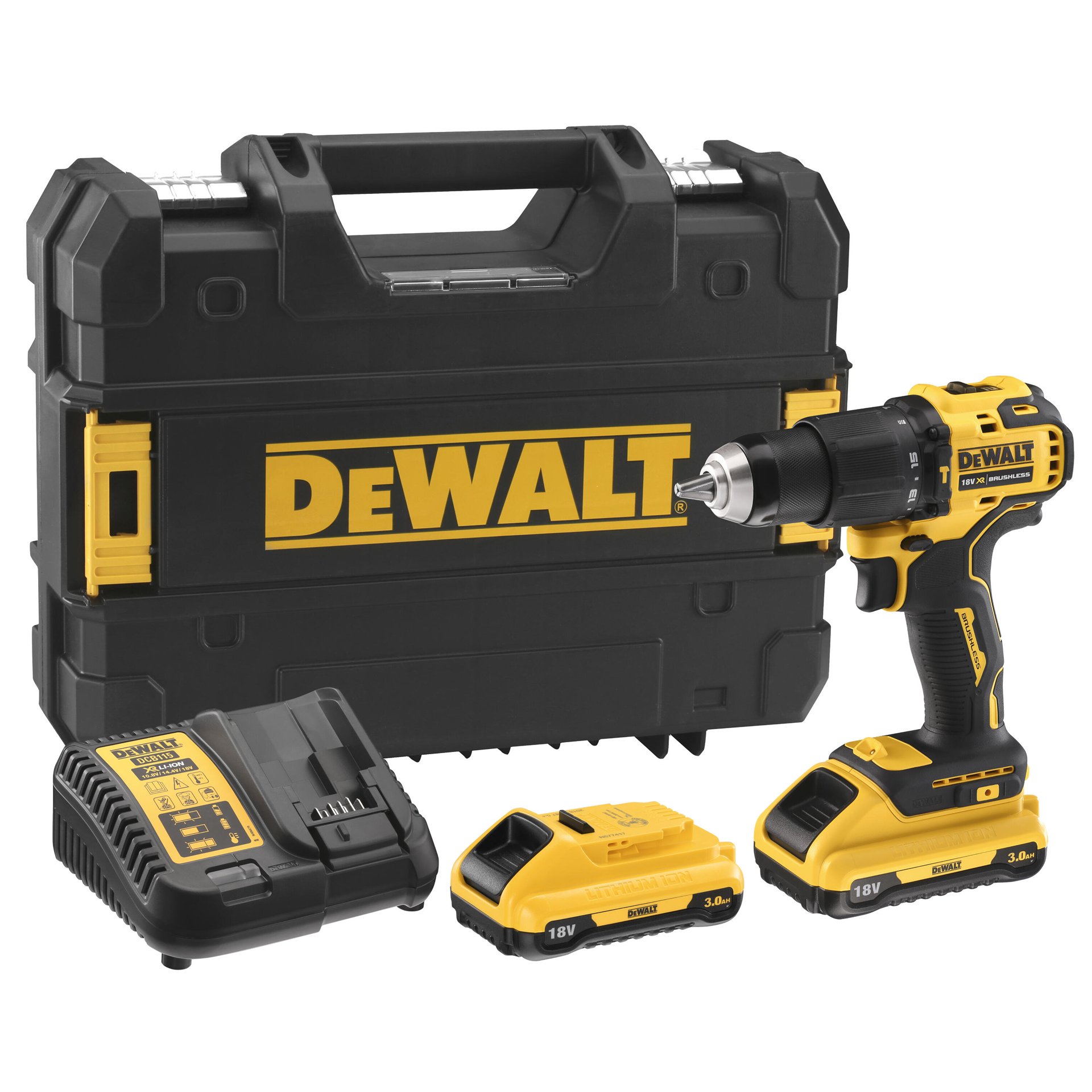 Aparafusadora sem escovas XR 18V Li-Ion 2,0 Ah refª DCD709D2T-QW DEWALT