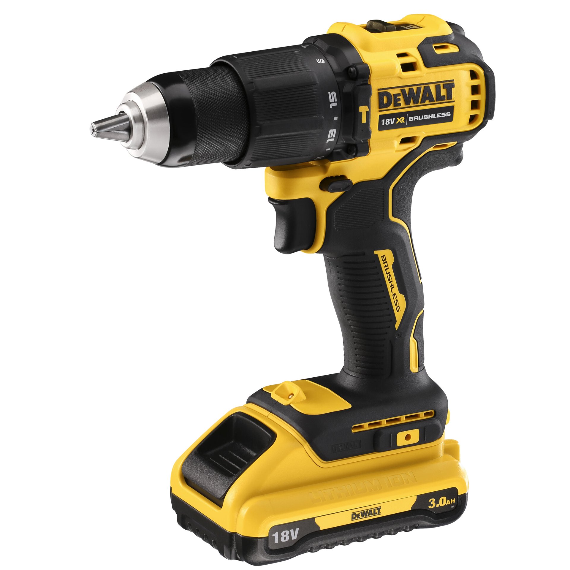 Aparafusadora sem escovas XR 18V Li-Ion 3,0 A refª DCD709L2T-QW DEWALT