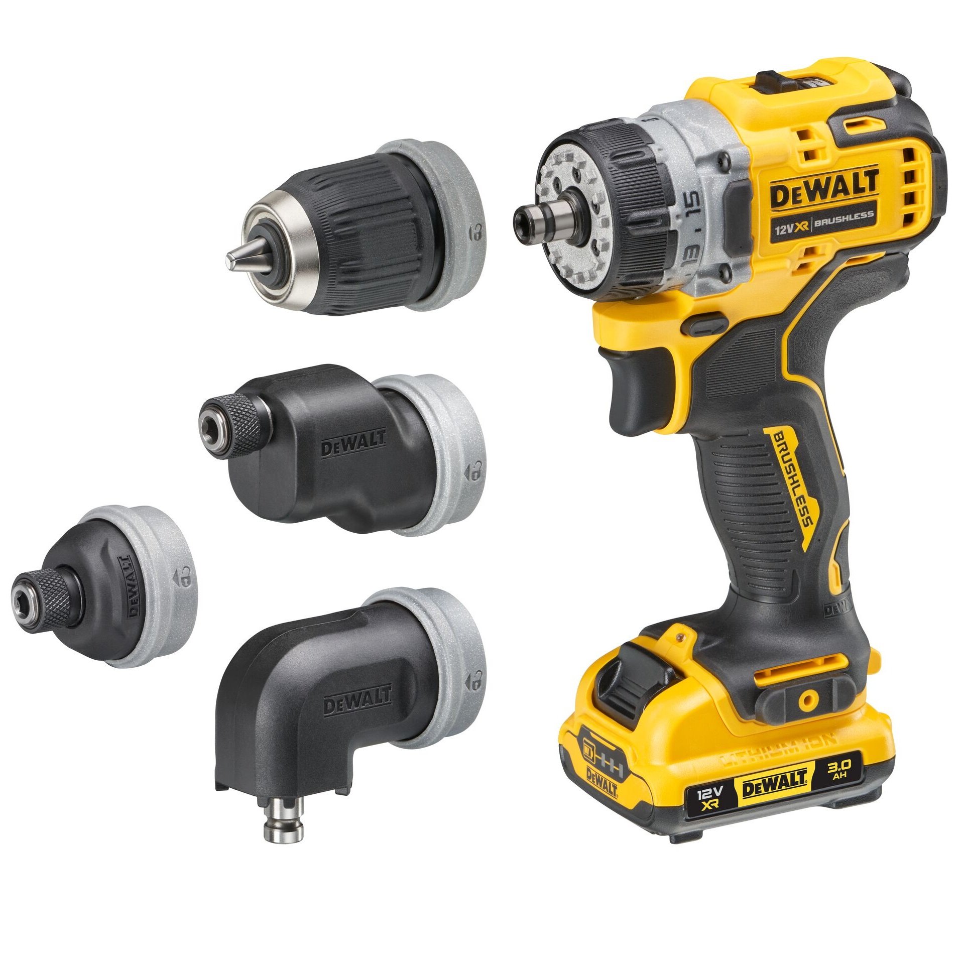 APARAFUSADORA MULTI-CABEÇA 12V XR DCD703L2T-QW DEWALT