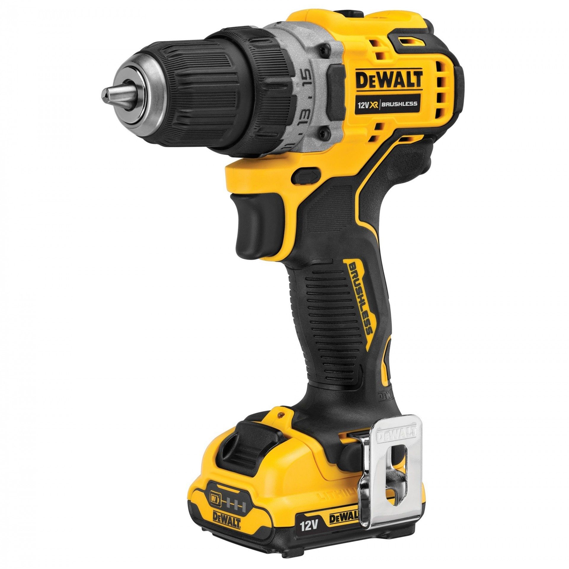 DCD701D2-QW Aparafusadora sem escovas XR 12V Li-Ion 2Ah refª DCD701D2-QW DEWALT