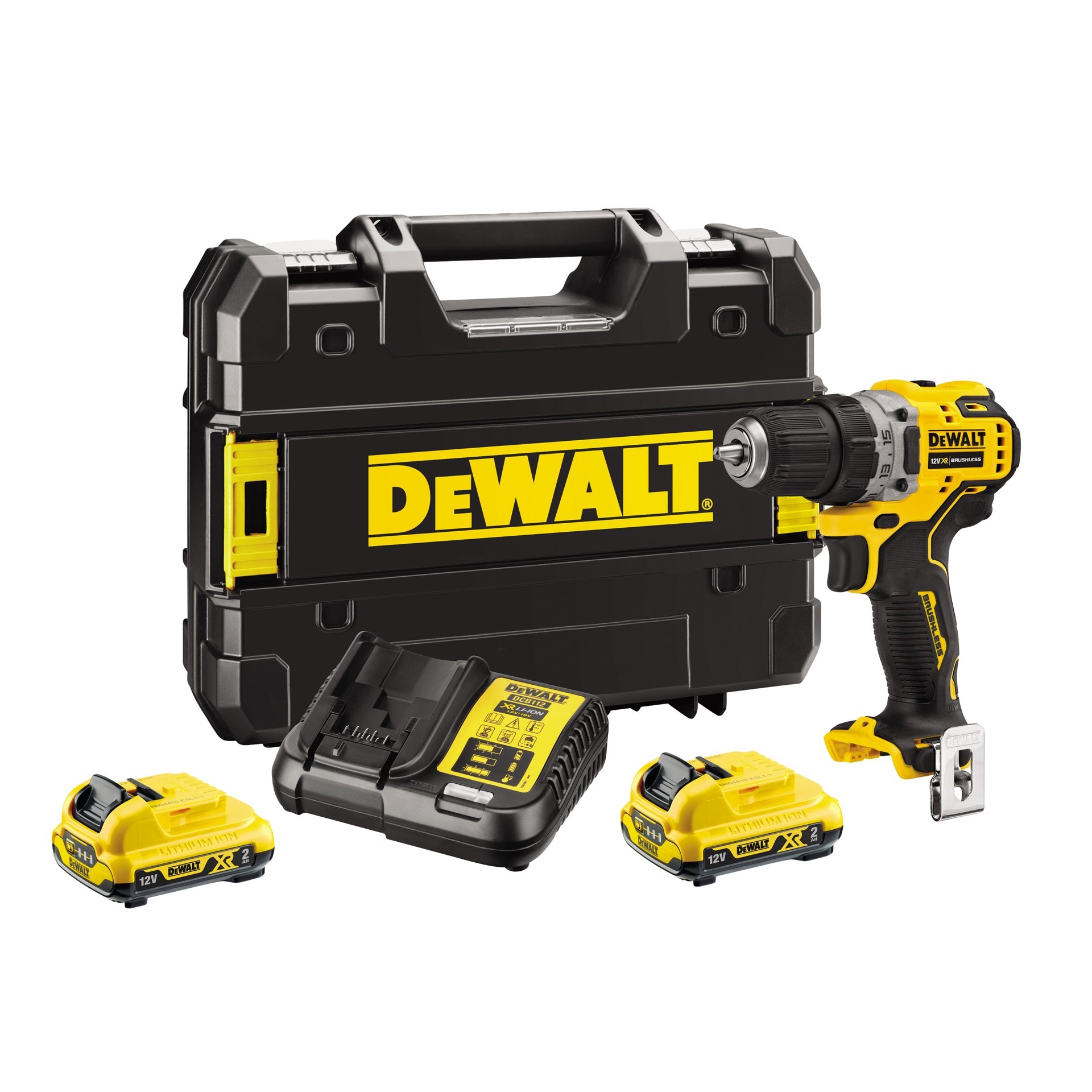 DCD701D2-QW Aparafusadora sem escovas XR 12V Li-Ion 2Ah refª DCD701D2-QW DEWALT