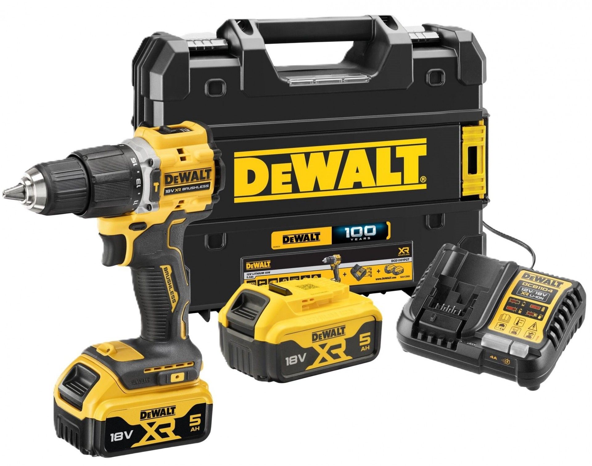 Aparafusadora XR 18v Edição limitada 100 anos refª DCD100YP2T-QW DEWALT