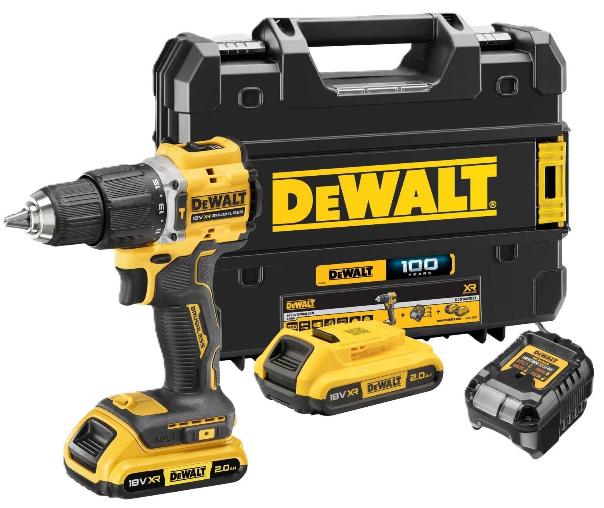 Aparafusadora XR 18v Edição limitada 100 anos refª DCD100YD2T-QW DEWALT