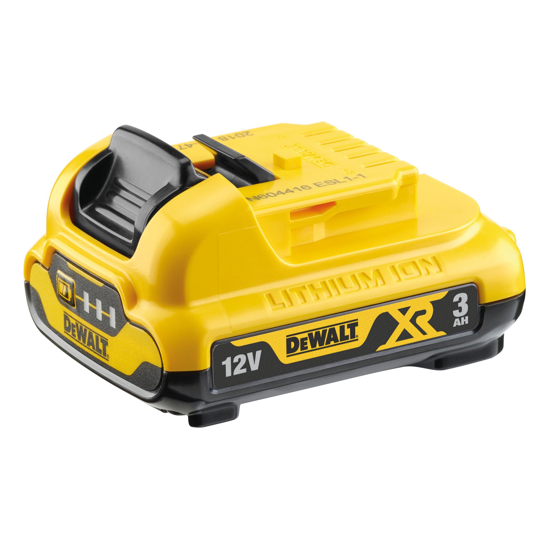 DCB124-XJ Bateria trilho XR 12V Li-Ion 3,0 Ah refª DCB124-XJ DEWALT