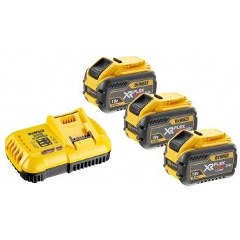Kit 3 Baterias trilho XR FLEXVOLT 54V/18V ref DCB118X3-QW DEWALT