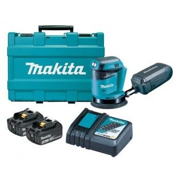 Lixadora Rotorbital 18V LXT 125mm 3Ah DBO180RFE Makita