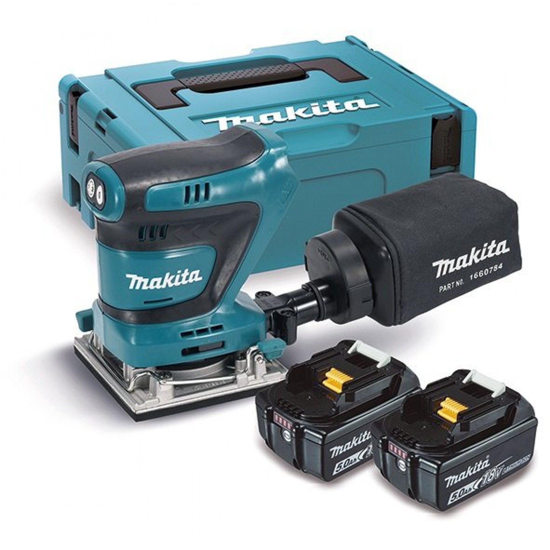 LIXADORA ORBITAL 18V 5AH refª DBO482RTJ MAKITA