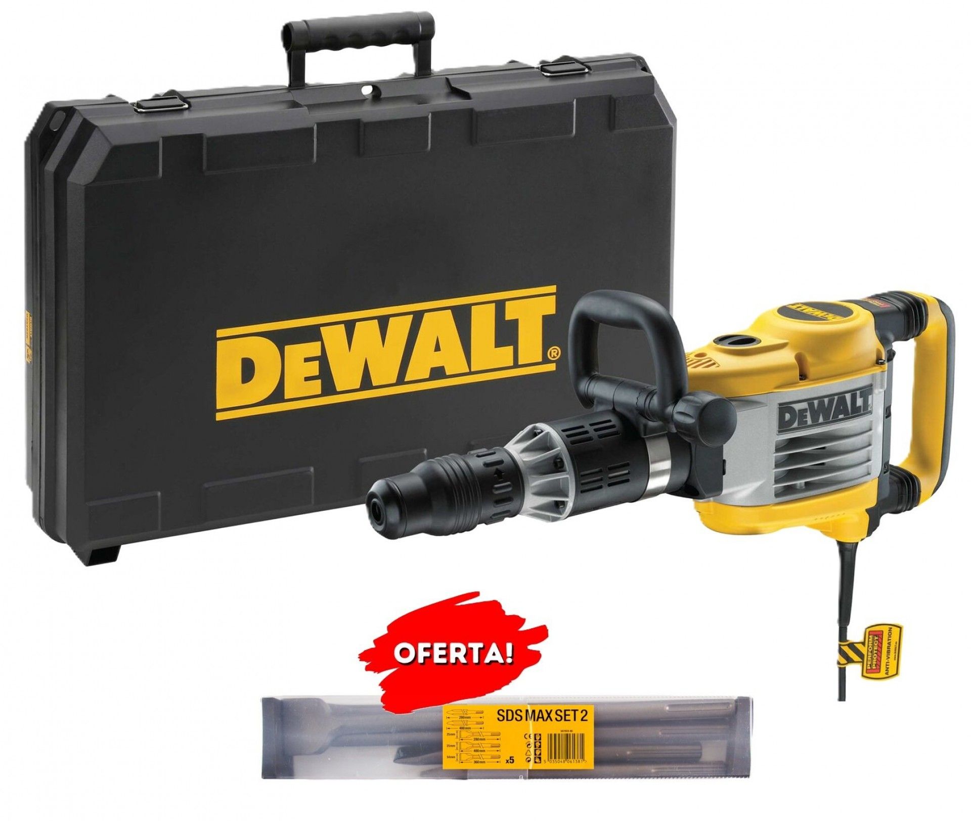 Martelo Demolidor 1550W refª D25902K-QS DEWALT