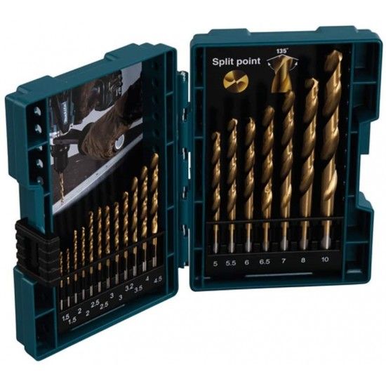 JOGO BROCAS HSS 19P REF D-67527 MAKITA