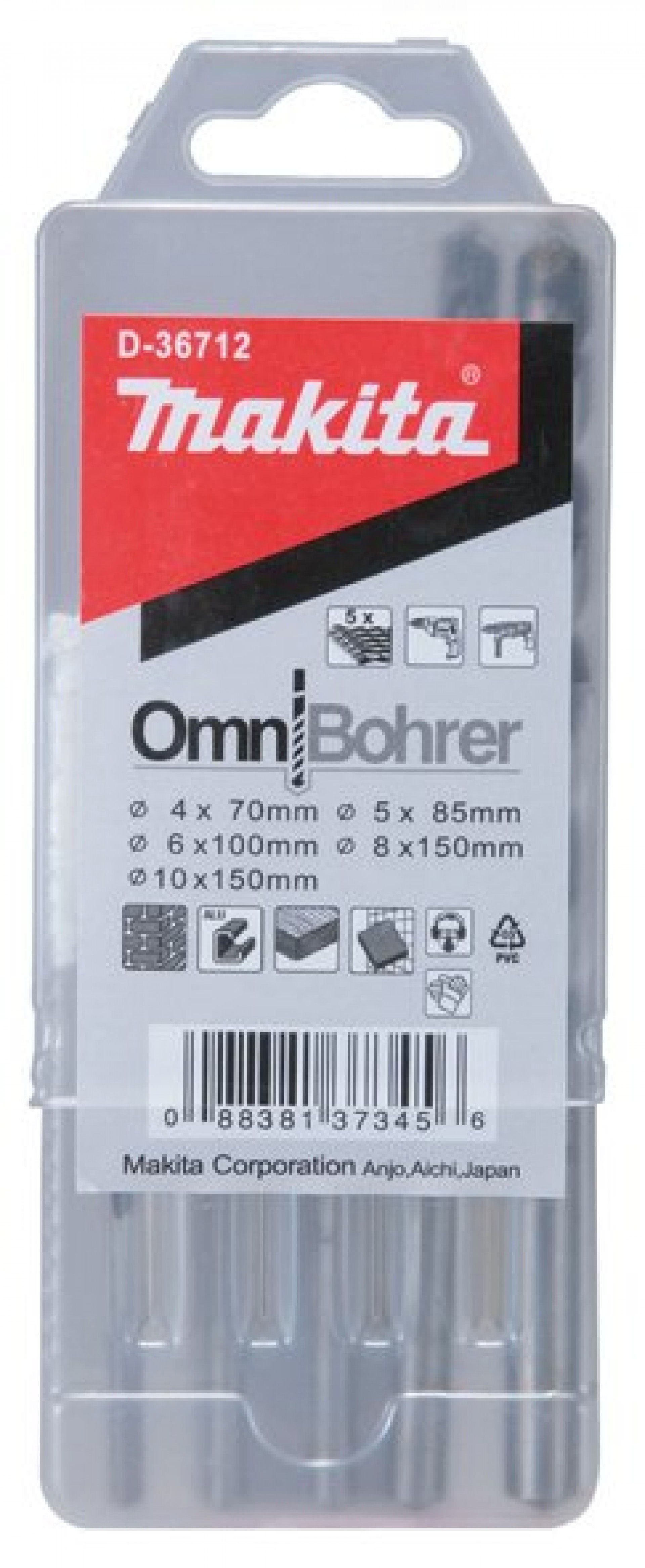 Kit brocas multimaterial 5pç refª D-30477 MAKITA