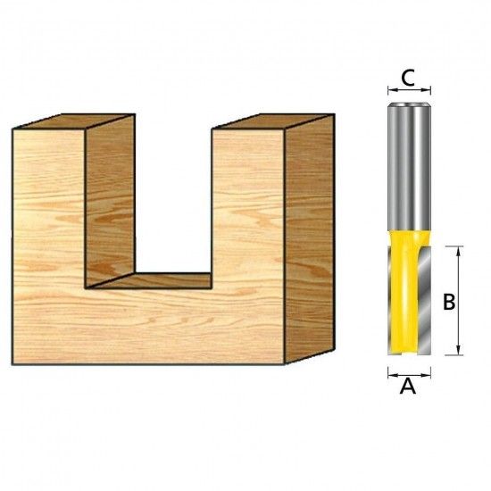 FRESA RECTA 12mm ENCABADOURO 8mm D-10291 MAKITA FRESA RECTA 12mm ENCABADOURO 8mm D-10291 MAKITA