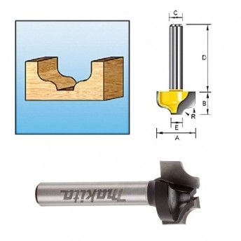 FRESA REDONDEADORA CANTO 4R ENCABADOURO 6mm D-09357 MAKITA FRESA REDONDEADORA CANTO 4R ENCABADOURO 6mm D-09357 MAKITA