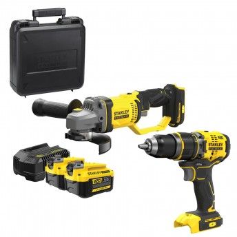 KIT REBARBADORA SFMCG700M2K + APARAFUSADORA SFMCD721B-XJ CPROF739 STANLEY