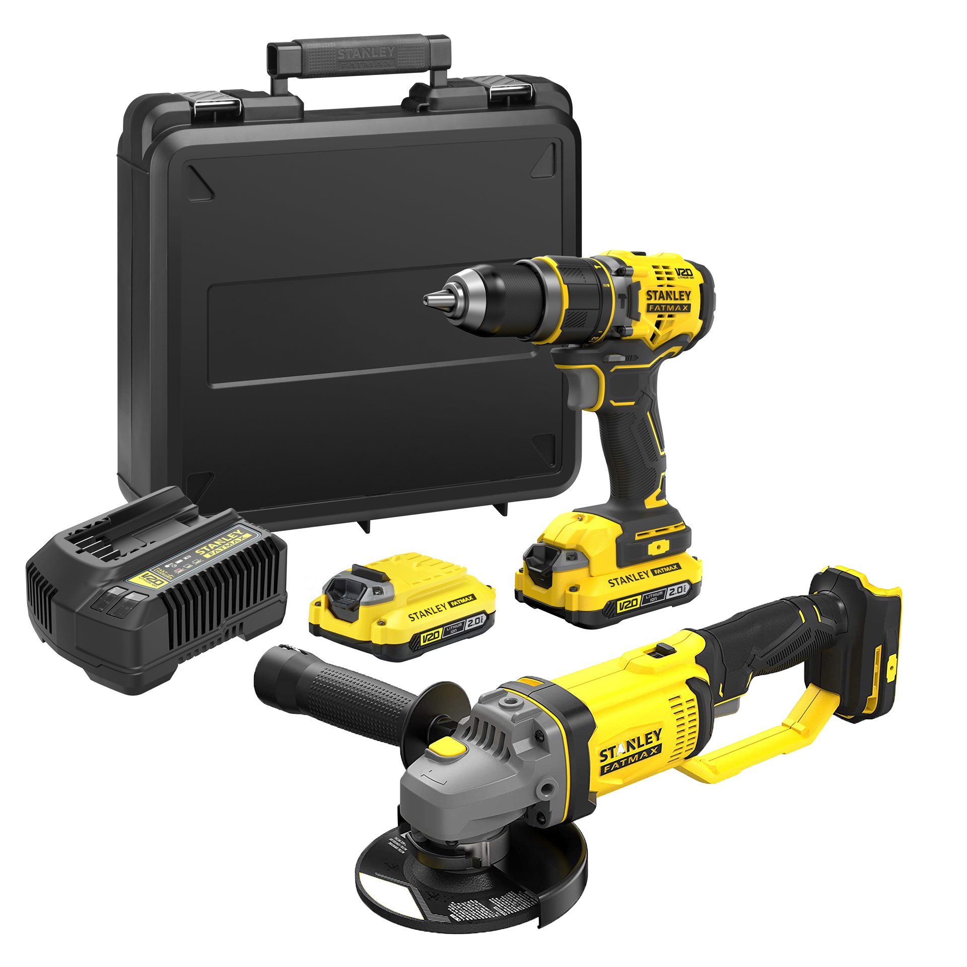 KIT APARAFUSADORA SFMCD721D2K + REBARBADORA SFMCG400B CPROF634 STANLEY