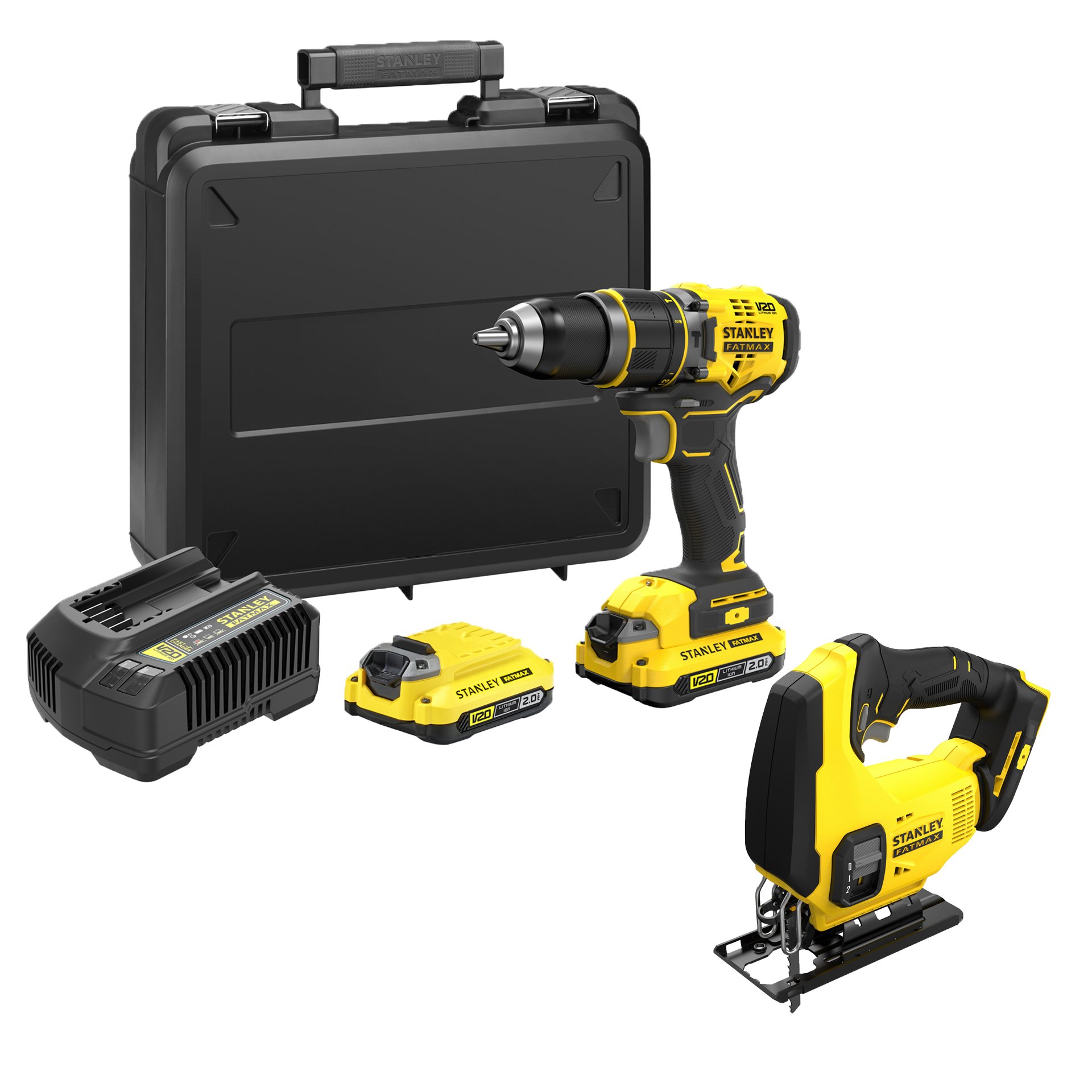 KIT APARAFUSADORA SFMCD721D2K + TICO-TICO SFMCS600B CPROF635 STANLEY