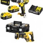 KIT APARAFUSADORA DCD996P2 +SERRA SABRE DCS367NT CPROF427 DEWALT