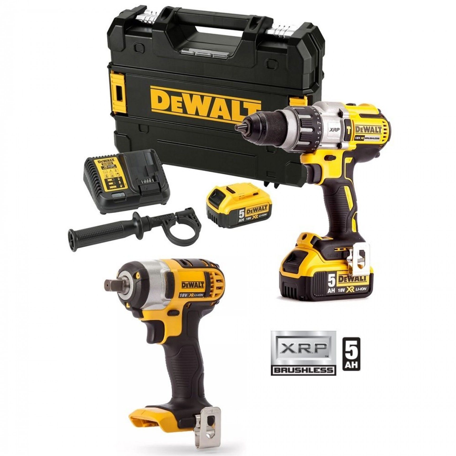 APARAFUSADORA DCD996P2-QW + CHAVE IMPACTO DCF880N-XJ CPROF143 DEWALT
