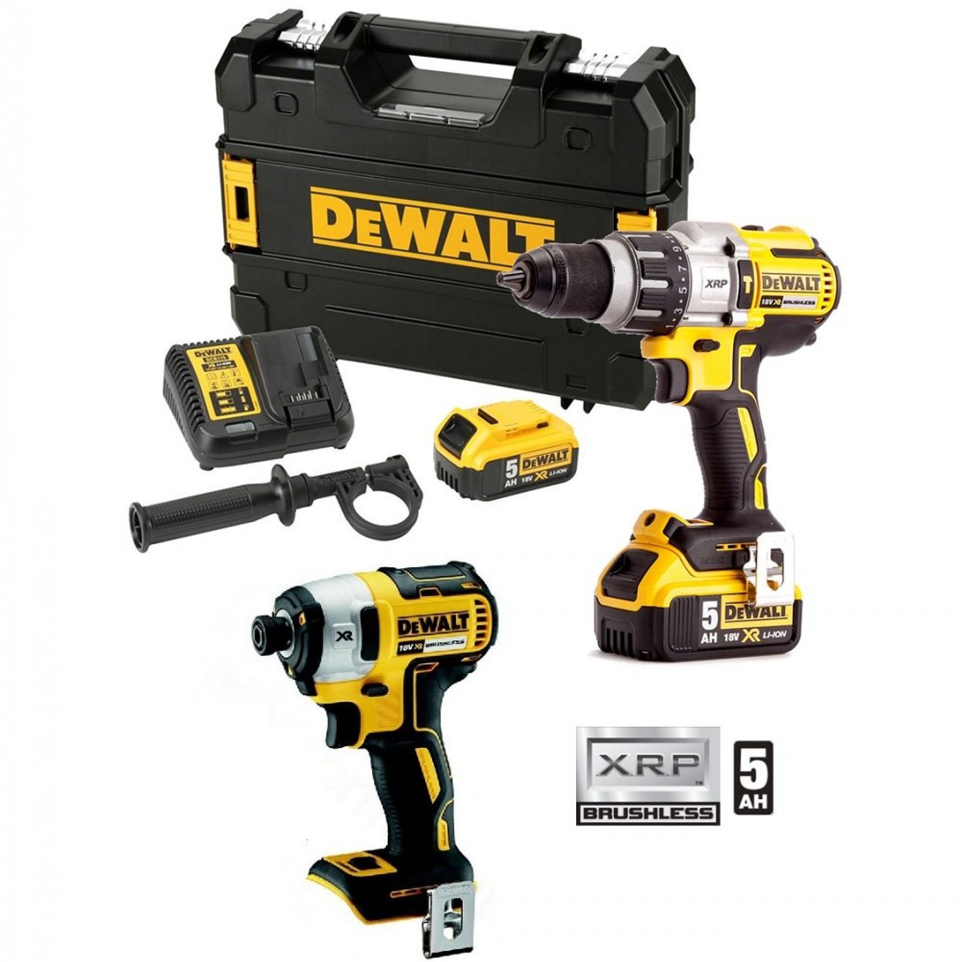 APARAFUSADORA DCD996P2-QW + CHAVE IMPACTO DCF887N-XJ CPROF138 DEWALT