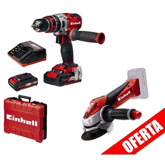 APARAFUSADORA TE-CD 18 Li + REBARBADORA TE-AG 18/115 Li CPROF1001