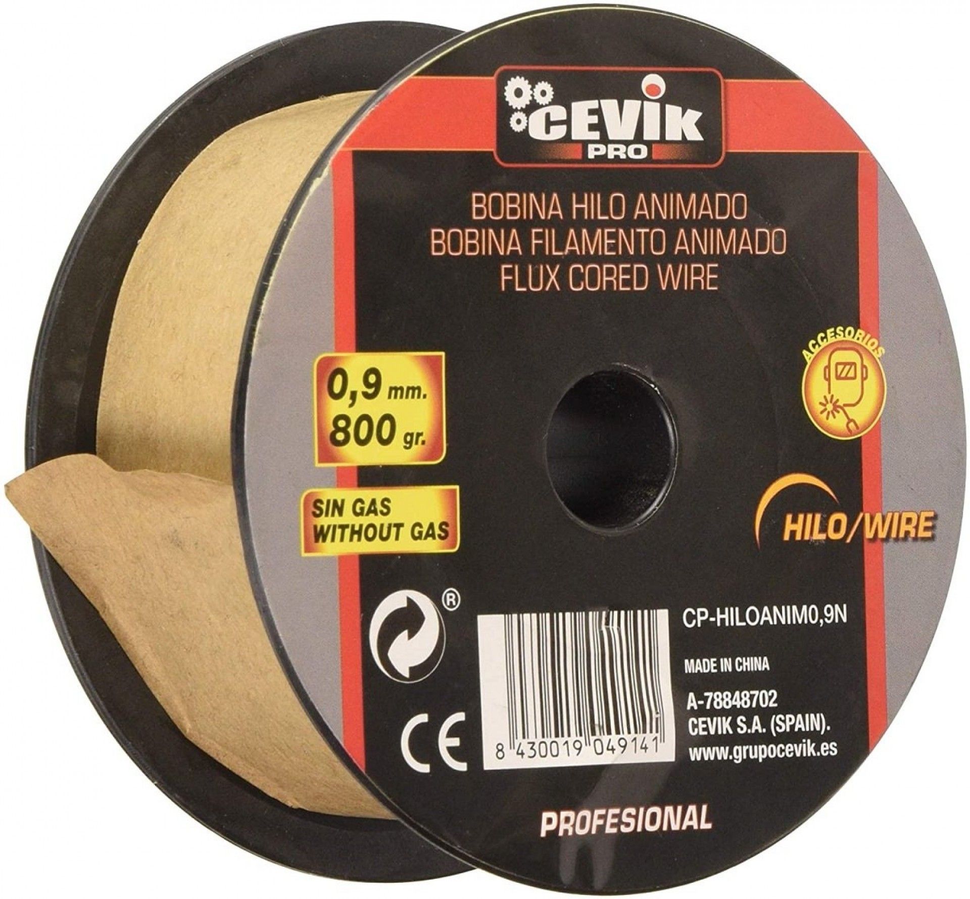 FIO FLUXADO 0.9mm 0.8kg (NÃO NECESSITA GÁS) CEVIK