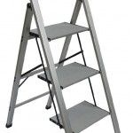 Escadote aluminio Super Slim 2 degraus ref COMFORT02 Plabell