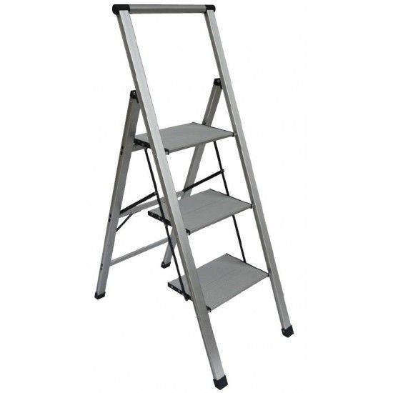 Escadote aluminio Super Slim 2 degraus ref COMFORT02 Plabell