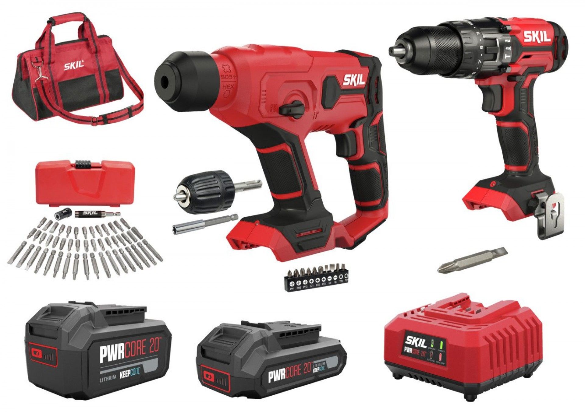 Aparafusadora de percussão sem fio e martelo rotativo sem fio (kit combinado) 3313 EA refª CK1E3313