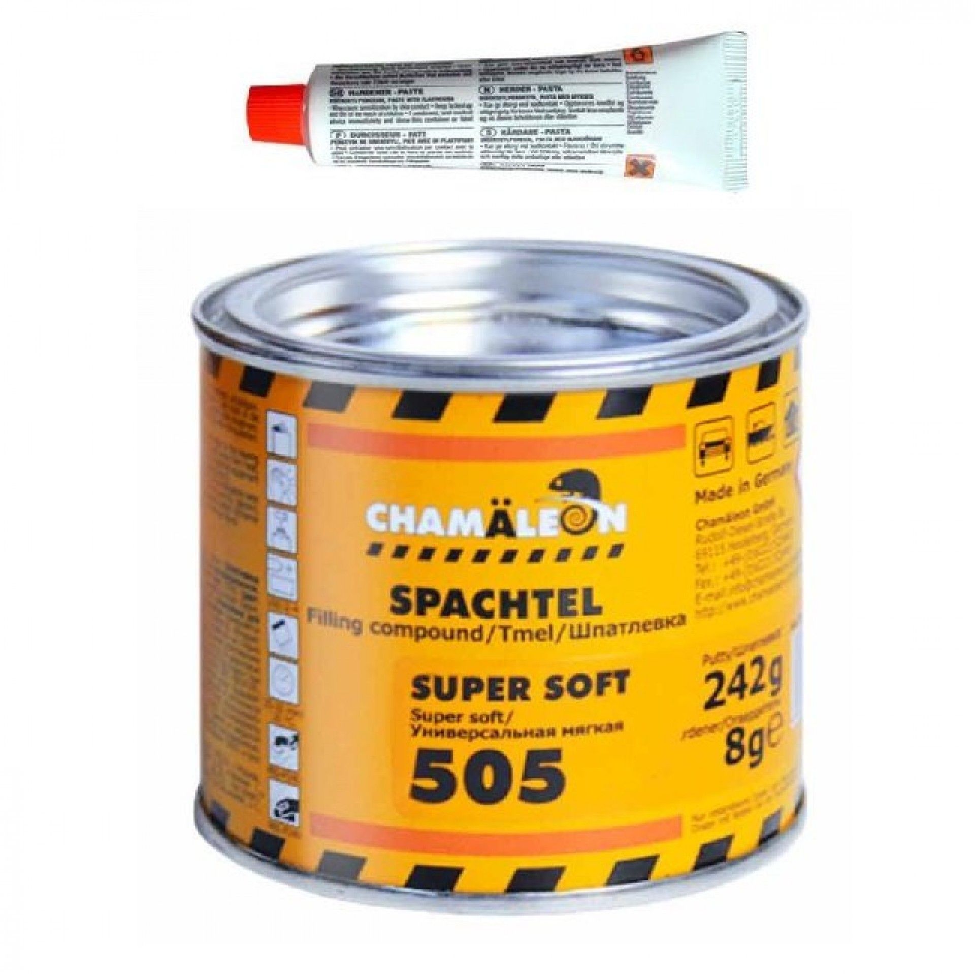 Betume 505 Super macio 242g + endurecedor Chamaleon