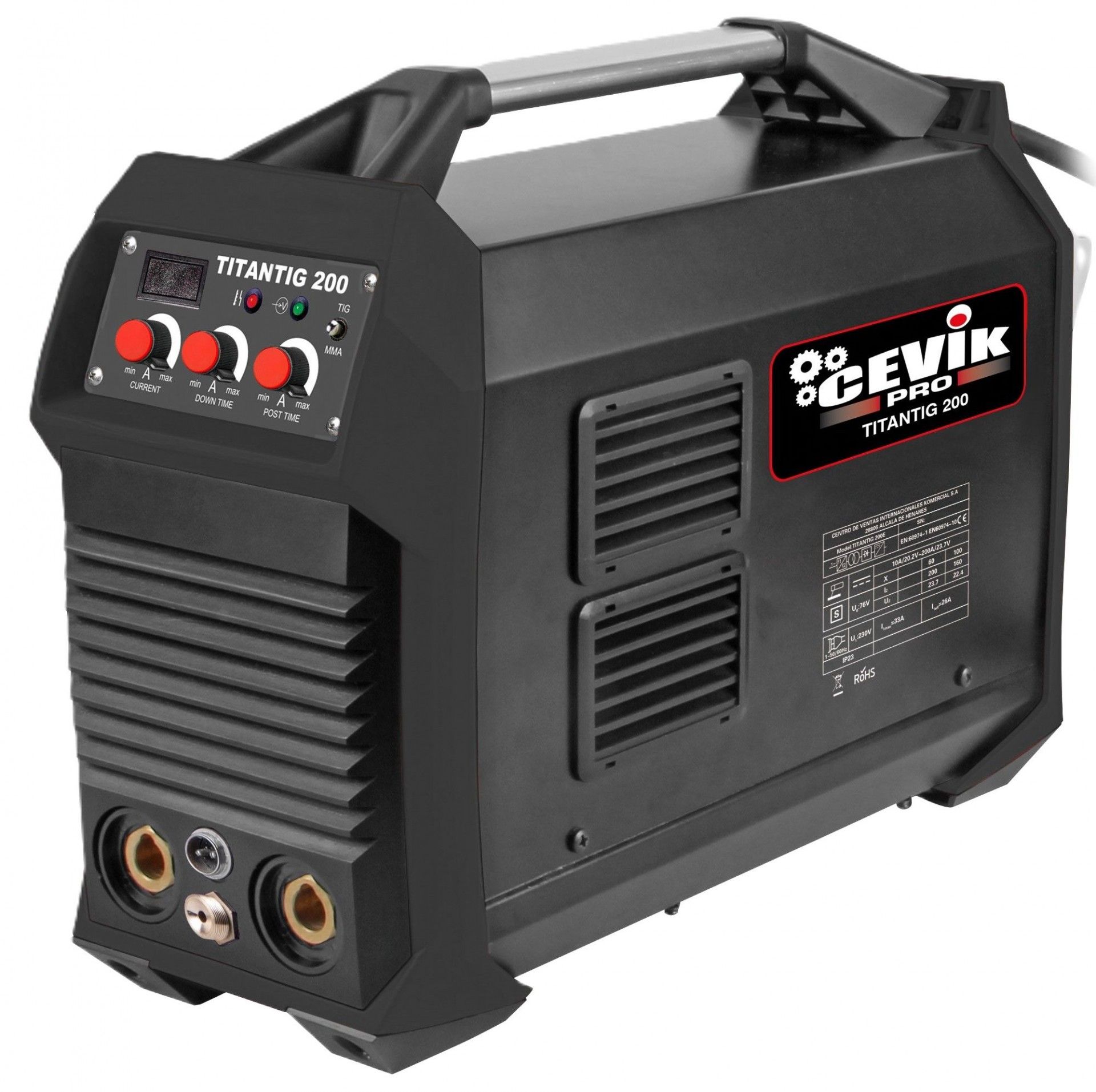 Máquina soldar TIG HF 200A refª CE-TITANTIG200 CEVIK