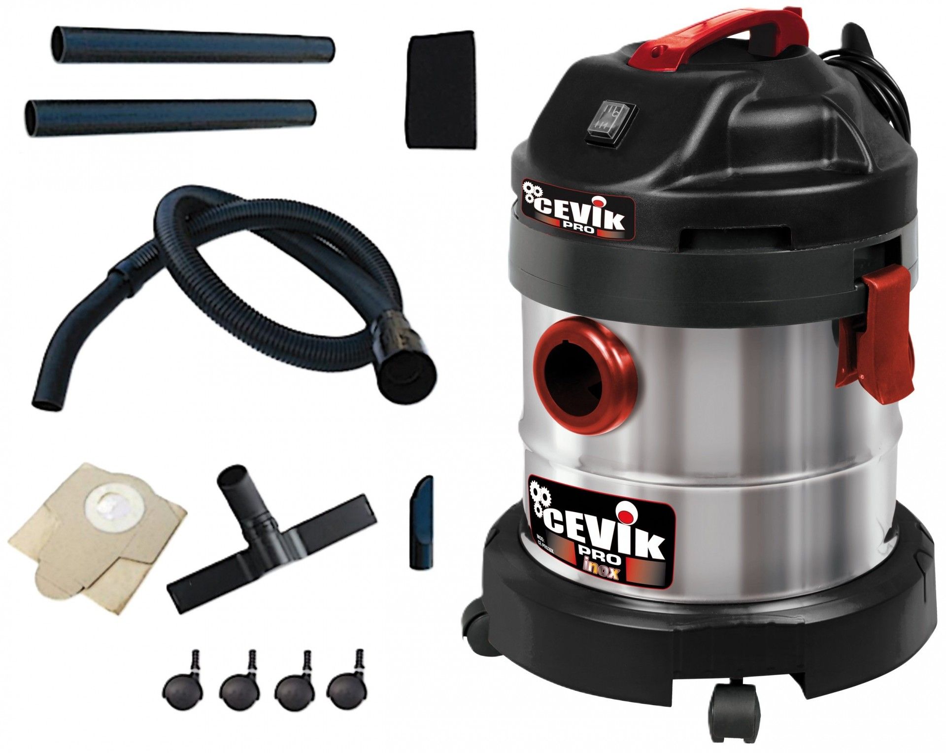 Aspirador sólidos e líquidos 20L 1400W refª CE-PRO20X CEVIK