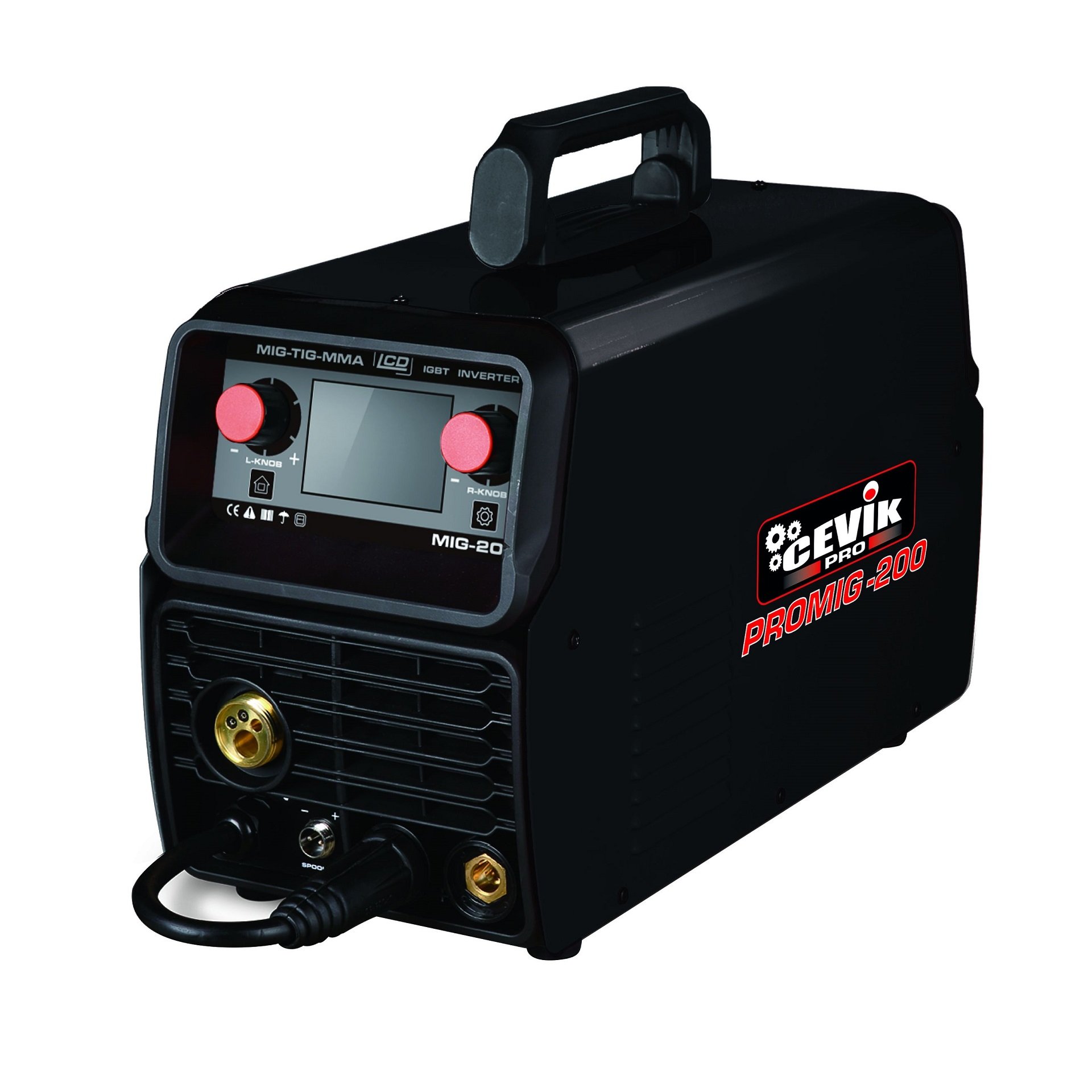 MÁQUINA SOLDAR CE-PROMIG200 MIG/TIG/MMA 200A CEVIK