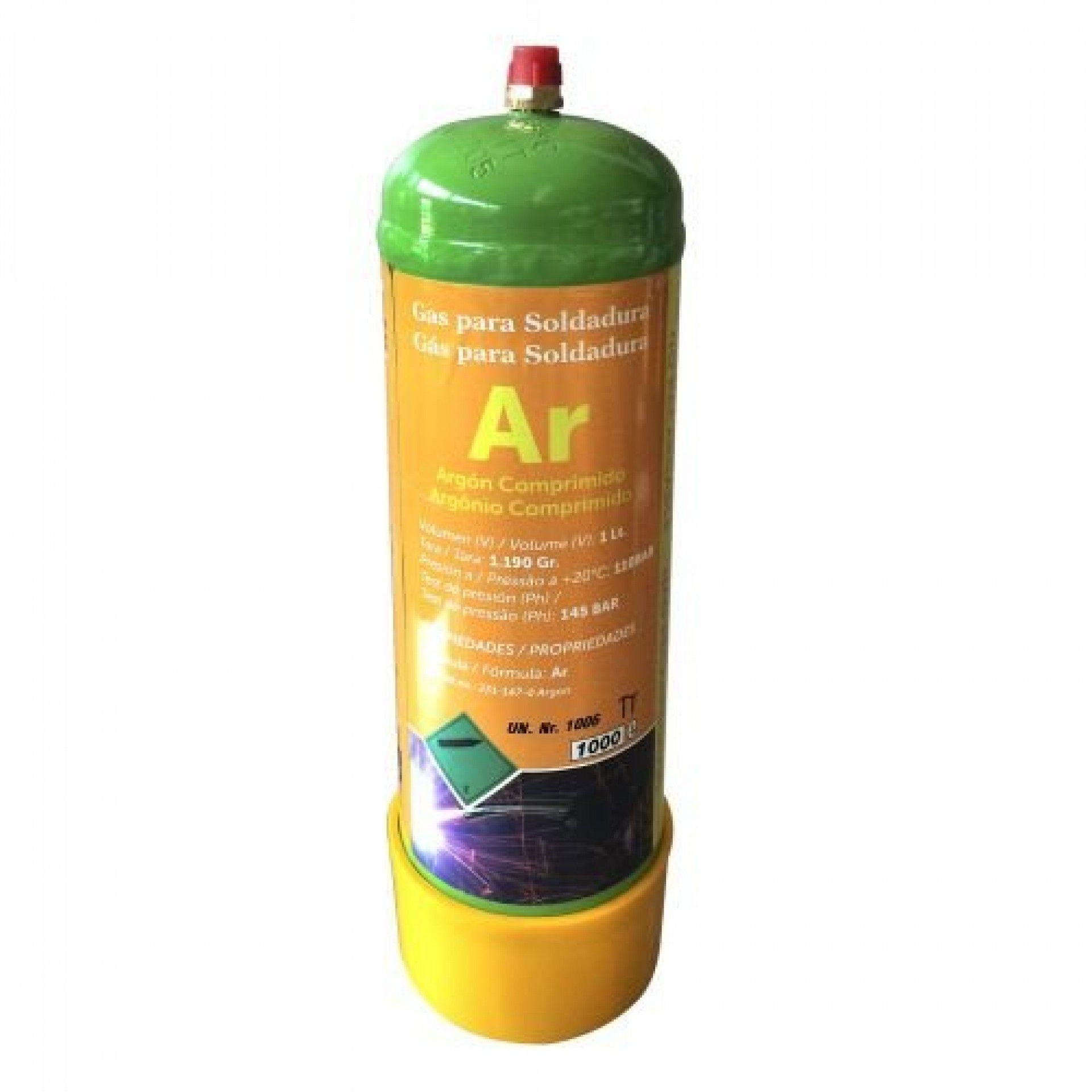 BOTIJA GAS ARGON (PARA ALUMINIO) 1L CE-GASARGONPLUS